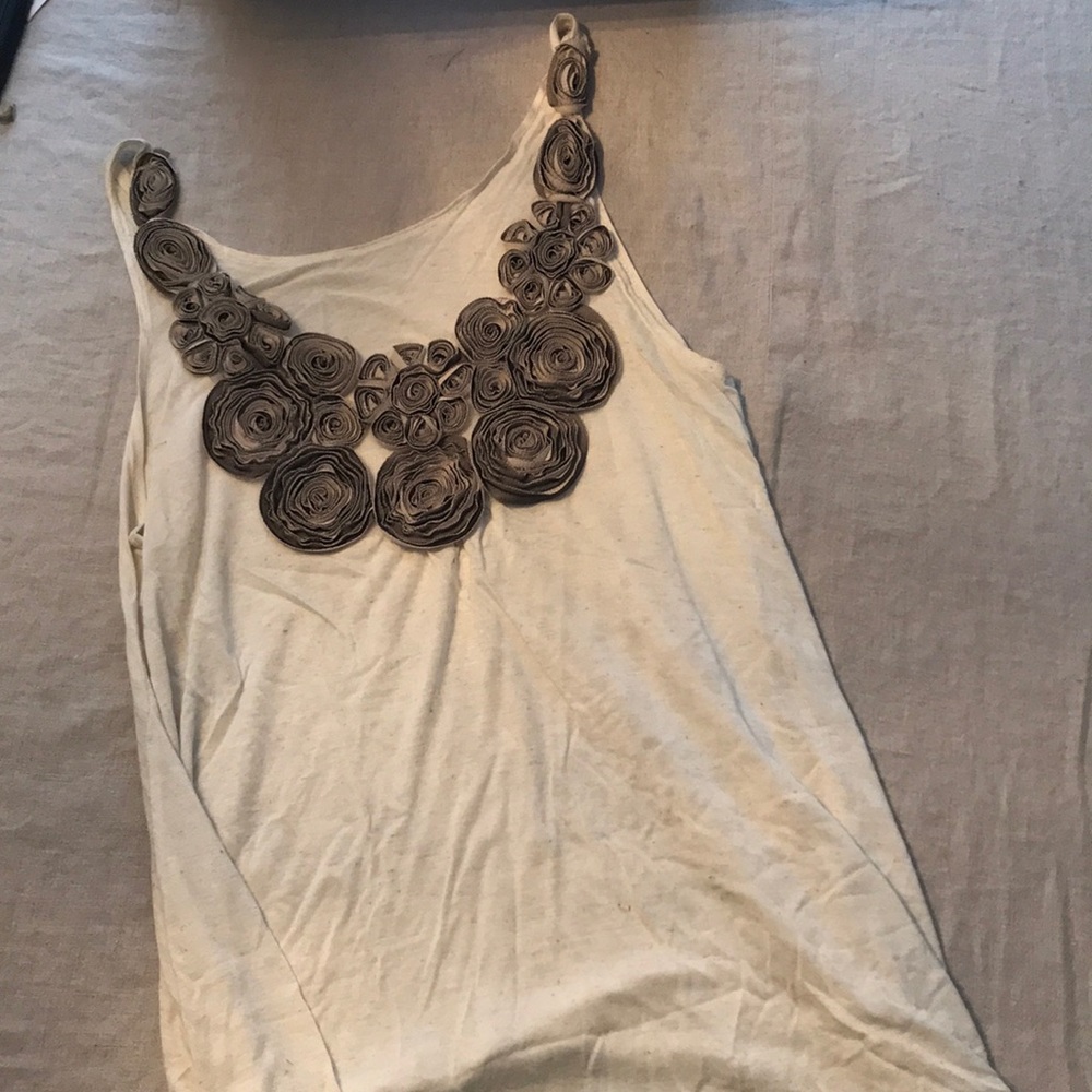 J Crew tank with accents